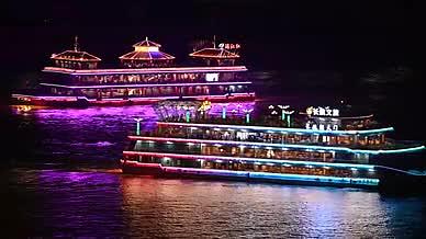 重庆两江游轮看夜景视频的预览图
